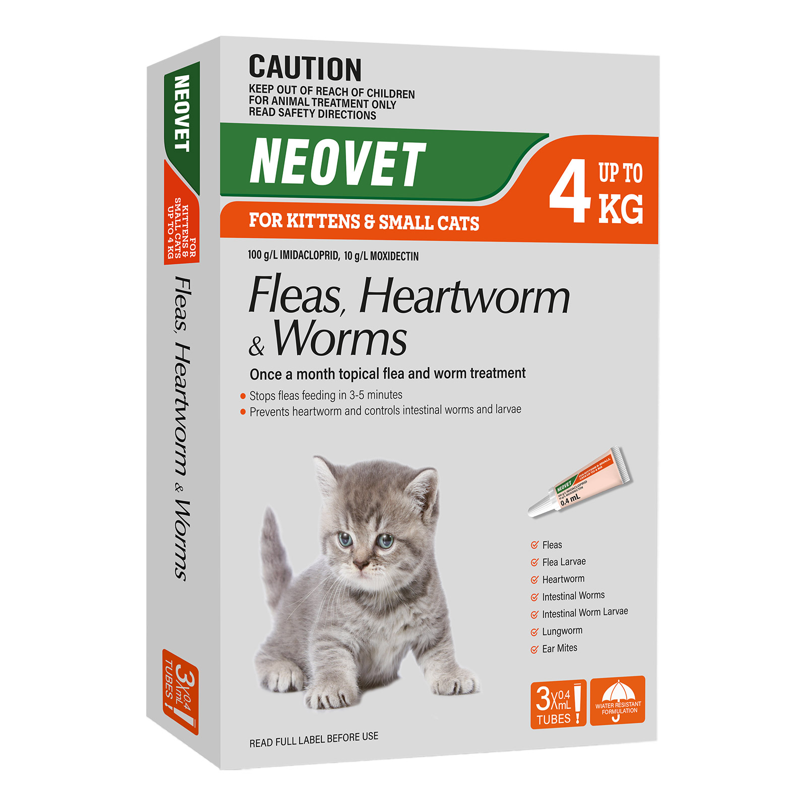 Buy Neovet Flea and Worming for Cats Online at DiscountPetCare.com.au