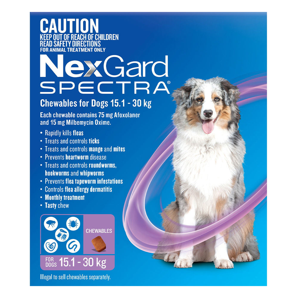 Nexgard Spectra Purple for Large Dogs (15.1-30kg)