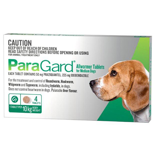 Paragard Broad Spectrum Wormer For Dogs 10Kg