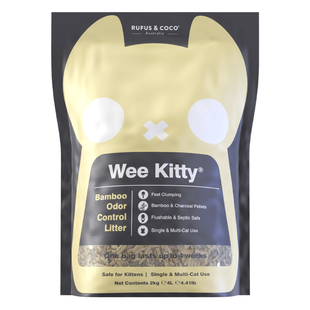 Rufus & Coco Wee Kitty Bamboo Odor Control Cat Litter for Cats
