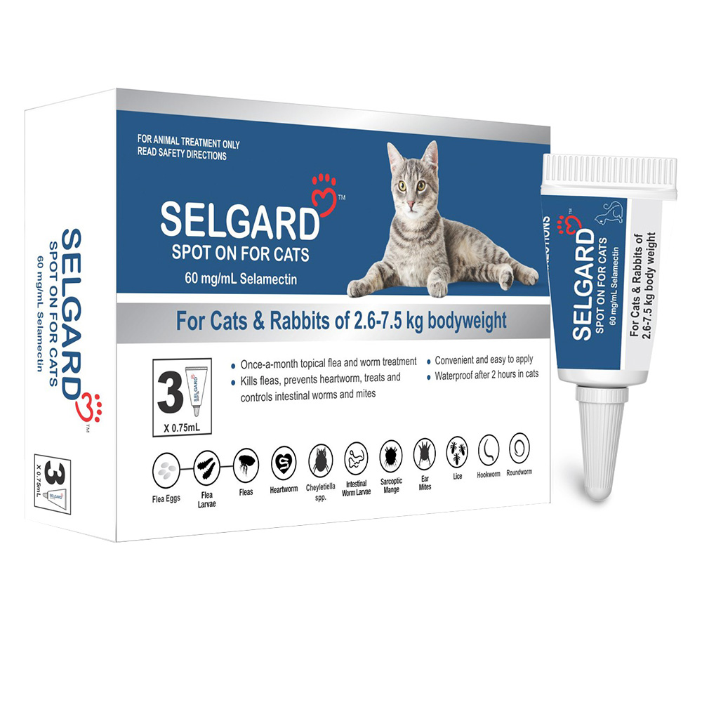 Selgard Spot on (Selamectin) for Cats