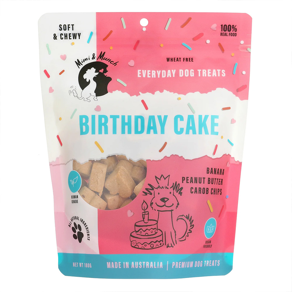 Mimi & Munch Birthday Cake Natural Dog Treats for Dogs