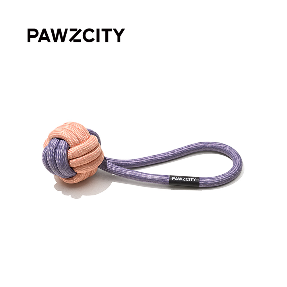 Pawzcity Interactive Rope Ball With Loop Taro