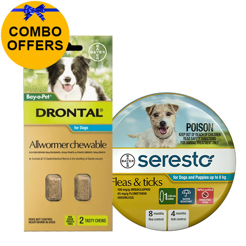 Buy Seresto Collar + Drontal Allwormer